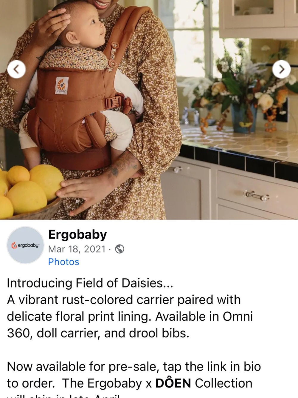 Ergobaby x Doen Omni 360